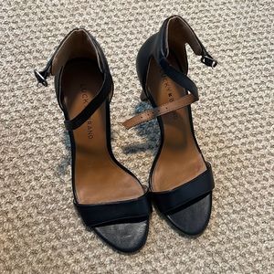 Lucky Brand size 7 1/2 black heeled sandals